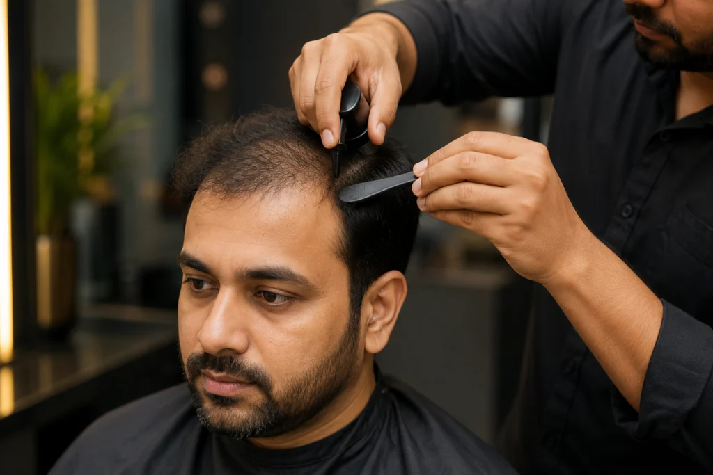 Hair filling normal